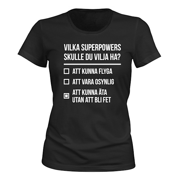 Spis uden at blive tyk - T-SHIRT - DAME sort XXL