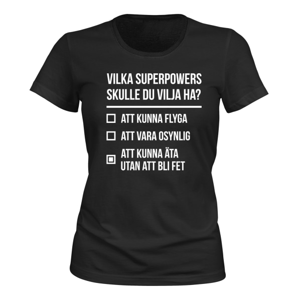 Spis uten å bli feit - T-SHIRT - DAMER svart XL