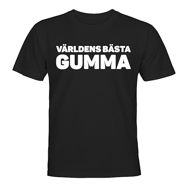 Världens Bästa Gumma - T-SHIRT - UNISEX Svart - 5XL