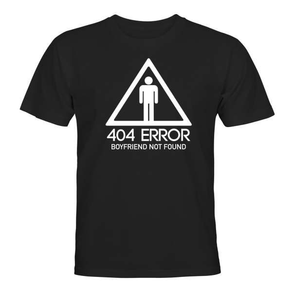 Boyfriend Not Found - T-SHIRT - HERR Svart - L