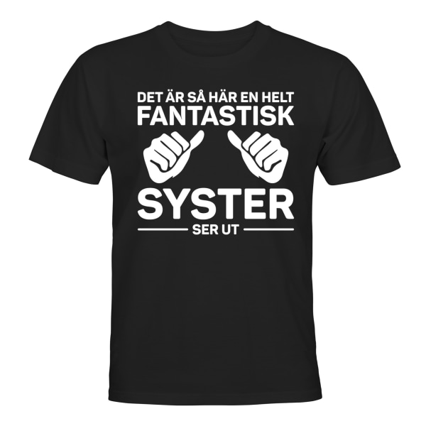 Fantastic Sister - T-PAITA - MIESTEN Svart - XL