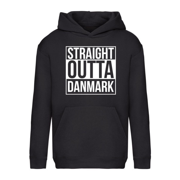 Straight Outta Danmark - Hoodie / Tröja - BARN svart Svart - 116
