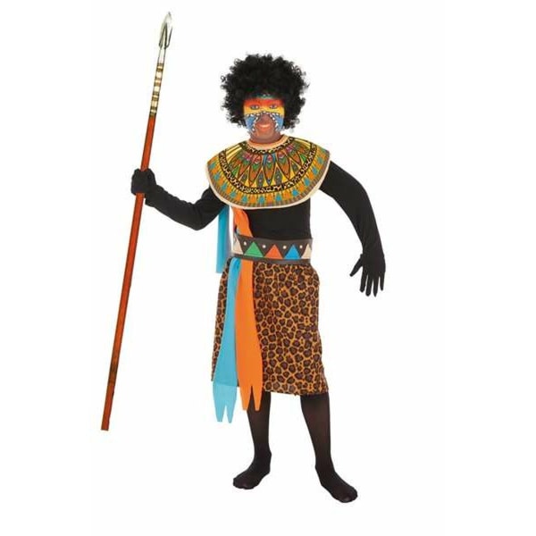 Maskerade kostume til børn Afrika (4 stk)