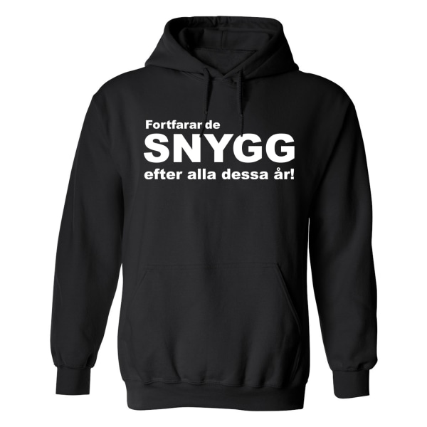 Fortfarande Snygg - Hoodie / Tröja - HERR Svart - 4XL