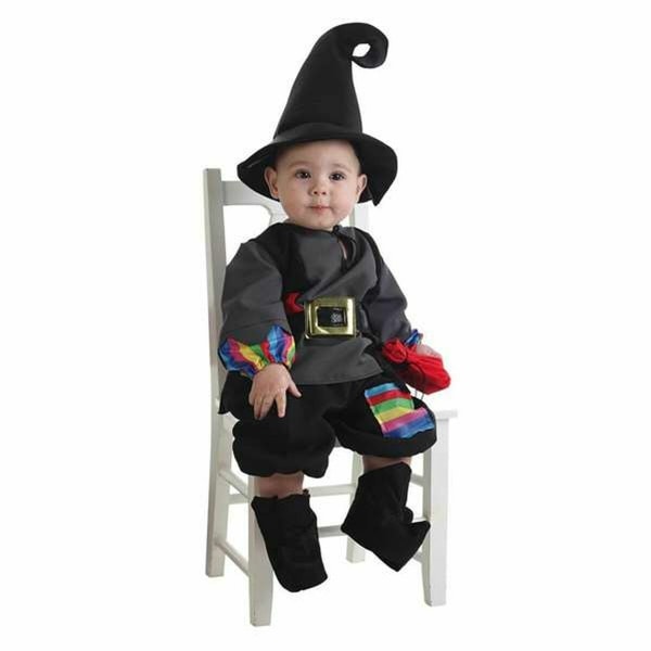 Børns maskerade kostume Wizard Black 0-12 månader