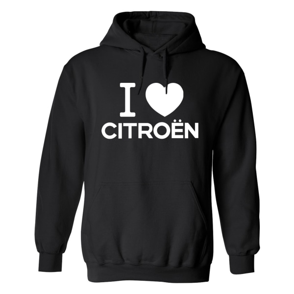 Citroen - Hoodie / Tröja - UNISEX Svart - 5XL