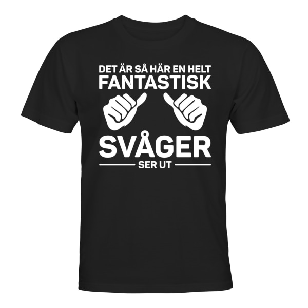 Fantastisk Svoger - T-SHIRT - MÆND Svart - M