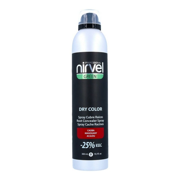 Dekkspray for grått hår Grønn tørr farge Nirvel Grønn tørr mahogni (300 ml)