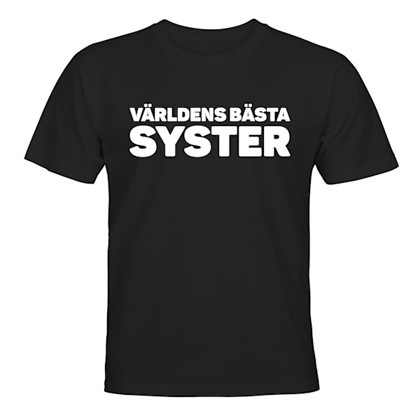 Världens Bästa Syster - T-SHIRT - BARN svart Svart - 118 / 128
