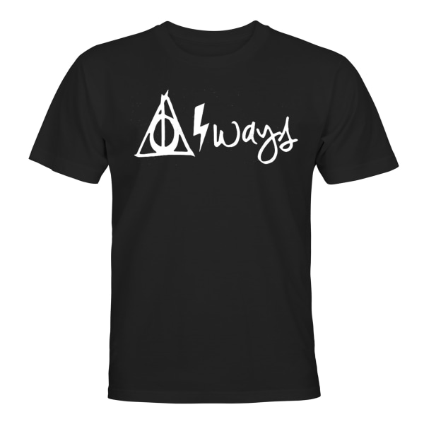 Always Hallows Lightning Bolt - T-PAITA - MIESTEN Svart - 5XL