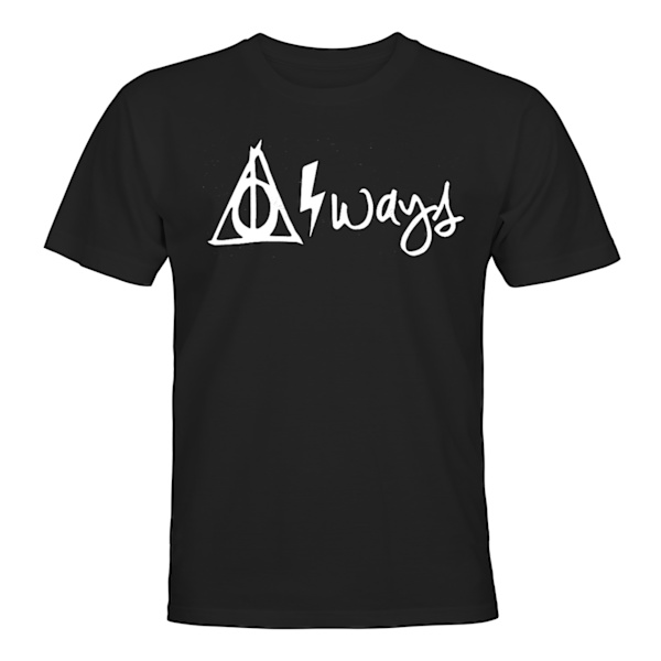 Always Hallows Lightning Bolt - T-SHIRT - HERR Svart - L