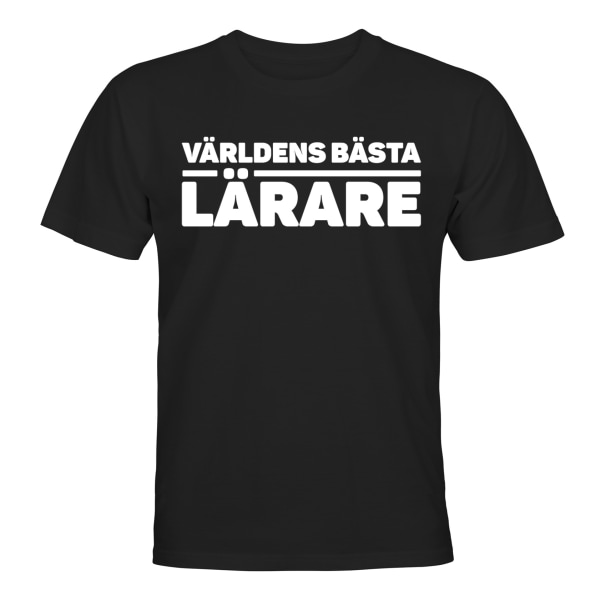 Verdens bedste lærer - T-SHIRT - UNISEX Svart - M