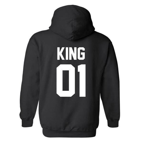 King - Hættetrøje / Sweater - UNISEX Svart - XL