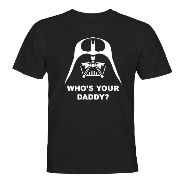 Darth Vader Whos Your Daddy - T-SHIRT - HERR Svart - 2XL