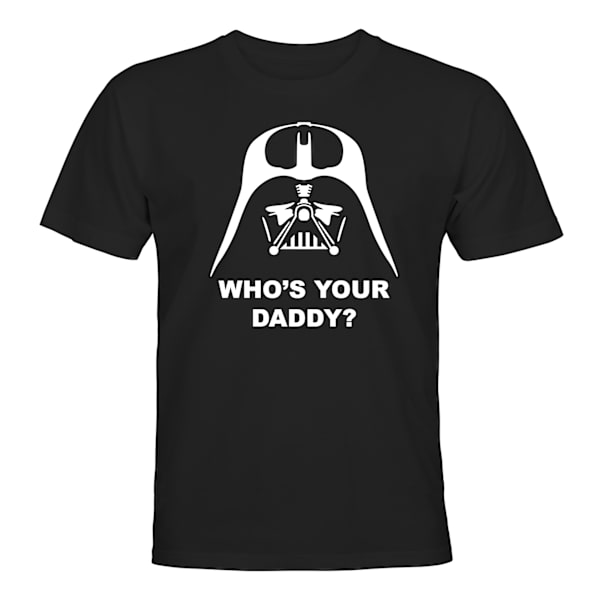 Darth Vader Whos Your Daddy - T-SHIRT - HERR Svart - 2XL