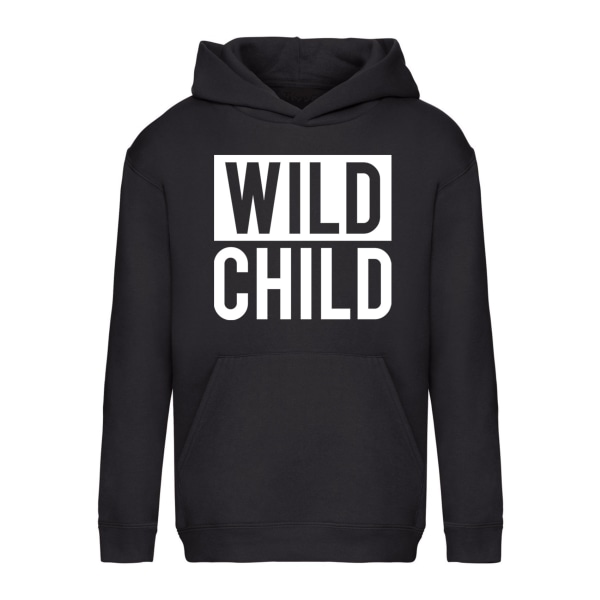 Wild Child - Hættetrøje / Sweater - BØRN sort Svart - 116