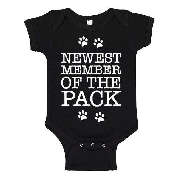 Newest Member Of The Pack - Baby Body svart Svart - 12 månader