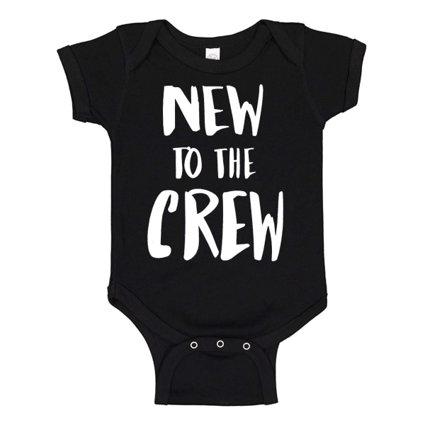 New To The Crew - Baby Body svart Svart - 12 månader