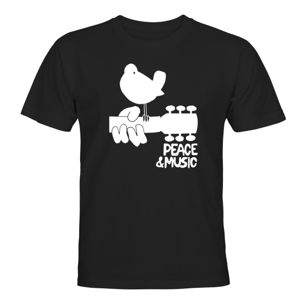 Peace Music - T-SHIRT - HERRE Svart - M