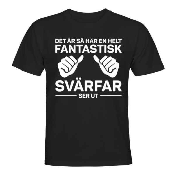 Fantastisk svigerfar - T-SHIRT - UNISEX Svart - 4XL