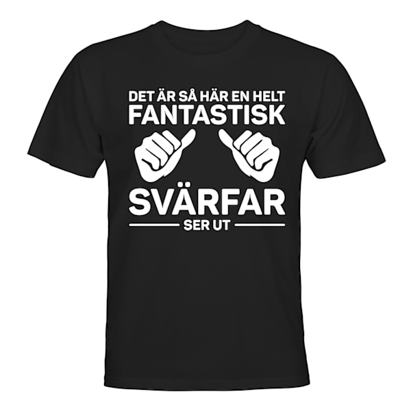 Fantastisk svigerfar - T-SKJORTE - HERRE Svart - M