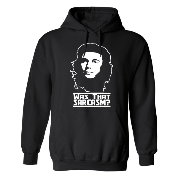 Was That Sarcasm - Hættetrøje / Sweater - MÆND Svart - 4XL