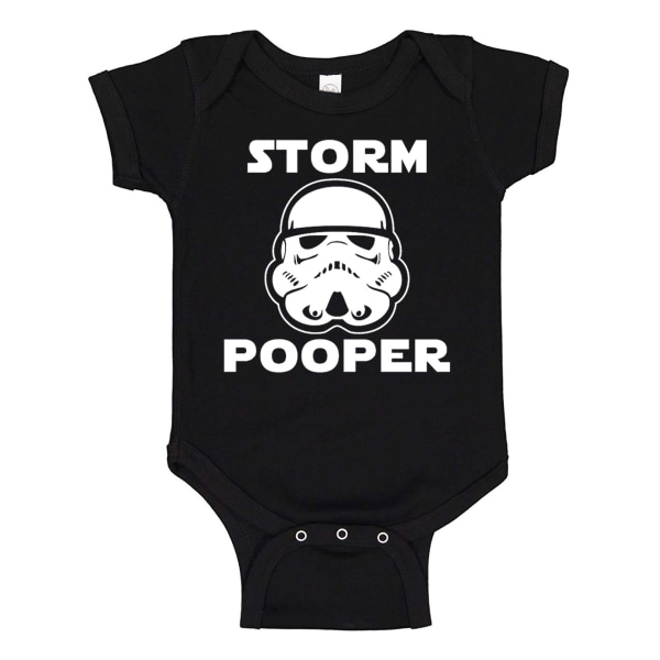 Storm Pooper - Baby Body svart Svart - 12 månader