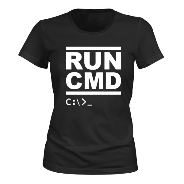 KØR CMD - T-SHIRT - DAME sort XXL