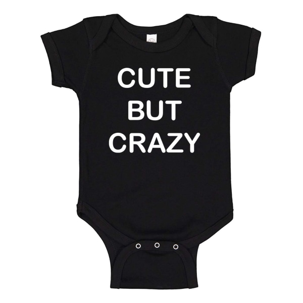 Cute But Crazy - Baby Body svart Svart - 12 månader