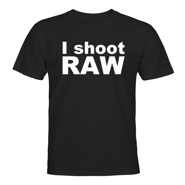 I Shoot Raw - T-SHIRT - MÆND Svart - 5XL