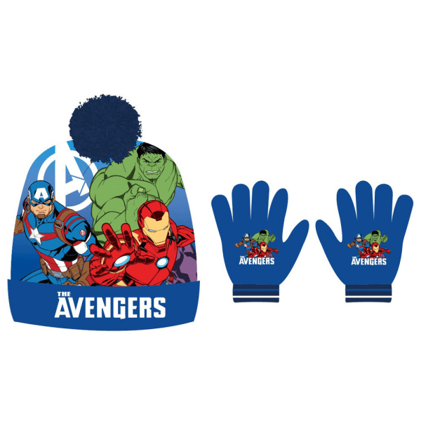 Marvel Avengers hat and gloves set