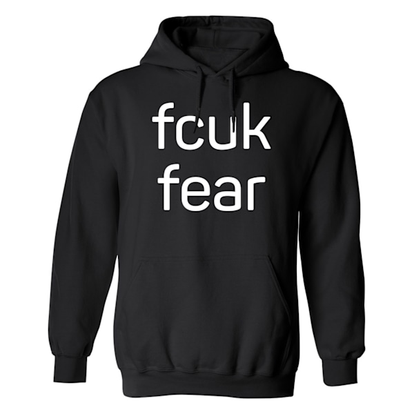 Fcuk Fear Haettetroje Sweater MAEND Svart S Svart S Fyndiq