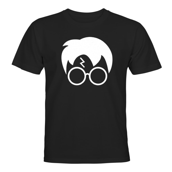 Harry Glasses Lightning Bolt Hair - T-SHIRT - UNISEX Svart - S