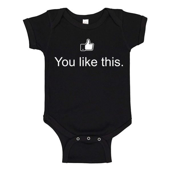 Du liker dette - Baby Body svart Svart - 18 månader