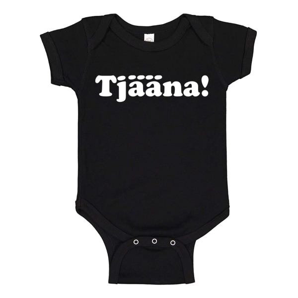 Tjen - Baby Body sort Svart - 6 månader