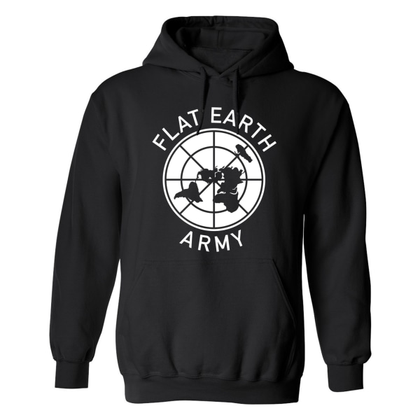 Flat Earth Army - Hoodie / Tröja - DAM Svart - 3XL