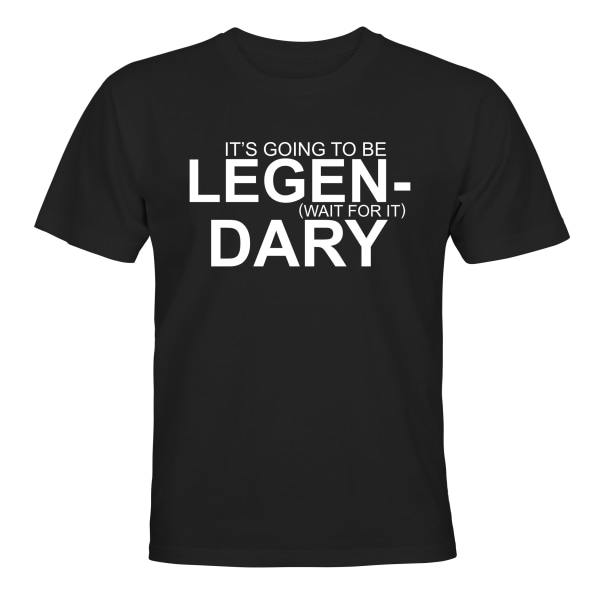 Det bliver legendarisk - T-SHIRT - BØRN sort Svart - 106 / 116