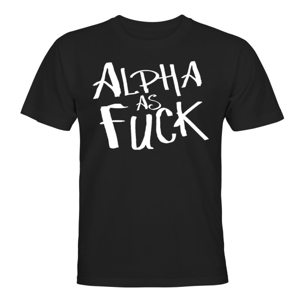 Alpha As F-ck - T-PAITA - MIESTEN Svart - 2XL