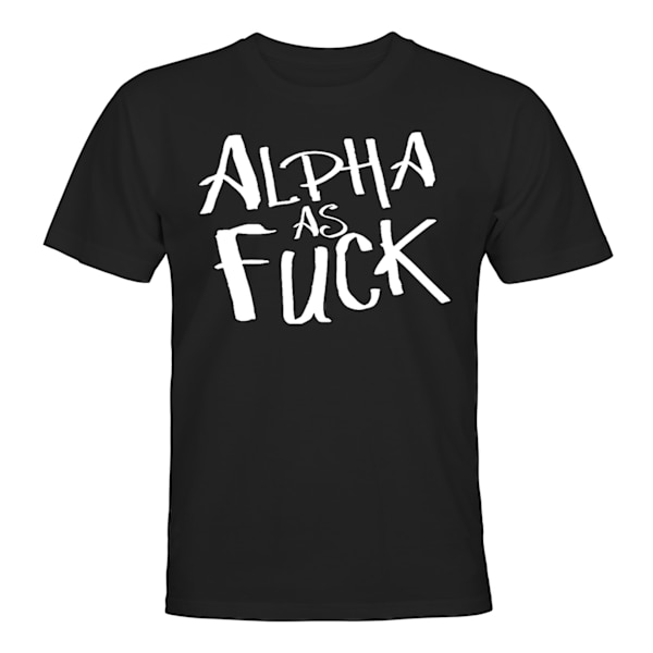 Alpha As F-ck - T-PAITA - UNISEX Svart - M