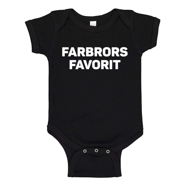 Farbrors Favorit - Baby Body svart Svart - 12 månader
