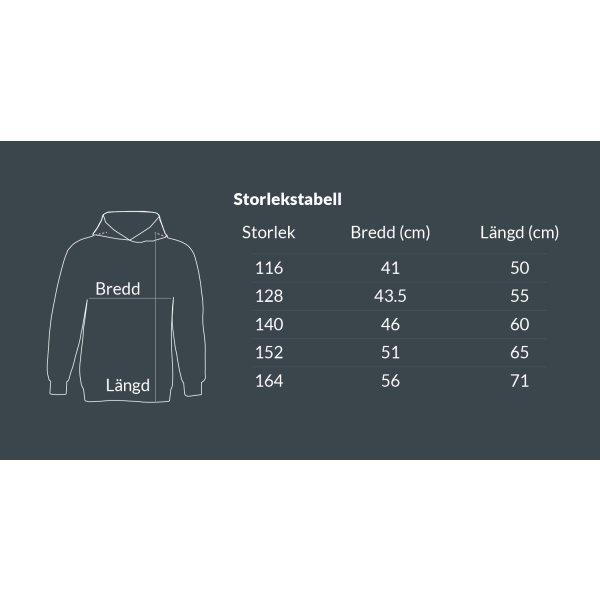 Är Jag Vaken Sover Ingen - Hoodie / Tröja - BARN svart Svart - 116