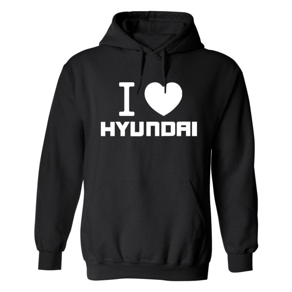 Hyundai - Hættetrøje / Sweater - HERRE Svart - 4XL