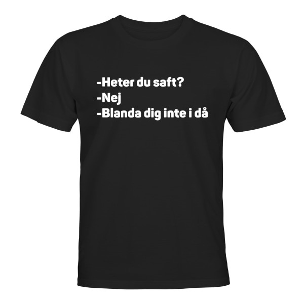 Er dit navn Juice? - T-SHIRT - UNISEX Svart - 5XL