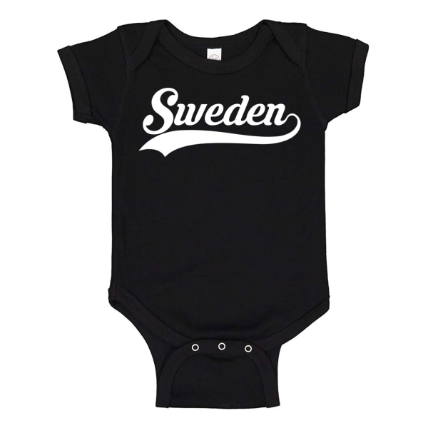 Sverige - Baby Body svart Svart - 18 månader