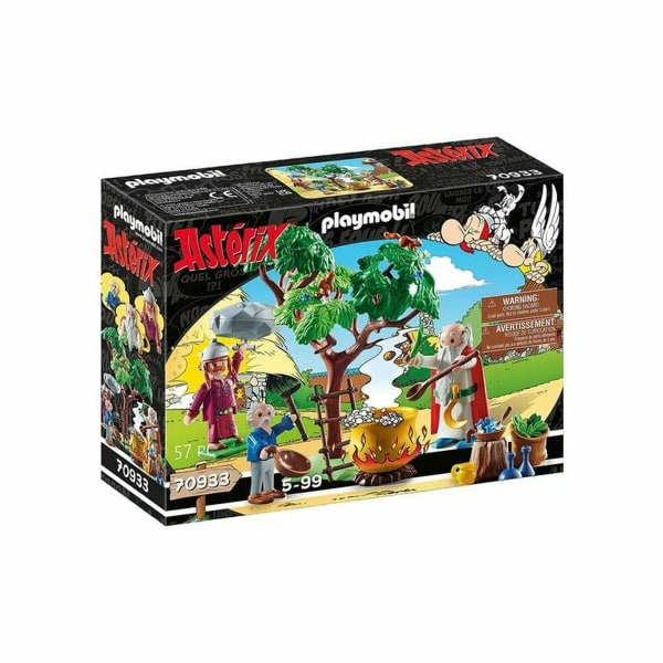 Legesæt Playmobil Getafix med gryden af ​​Trylledrik Astérix 70933 57 Dele