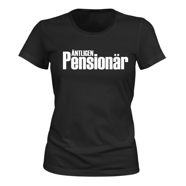 Äntligen Pensionär - T-SHIRT - DAM svart XS