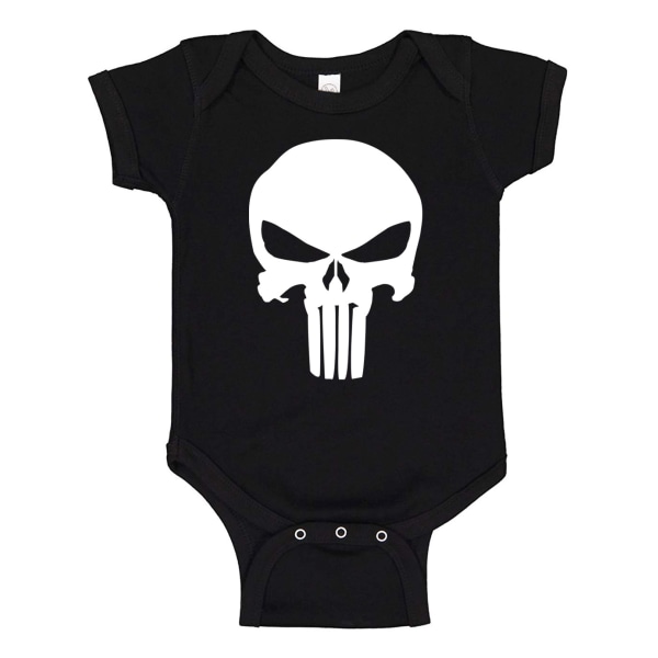 The Punisher - Baby Body svart Svart - 12 månader
