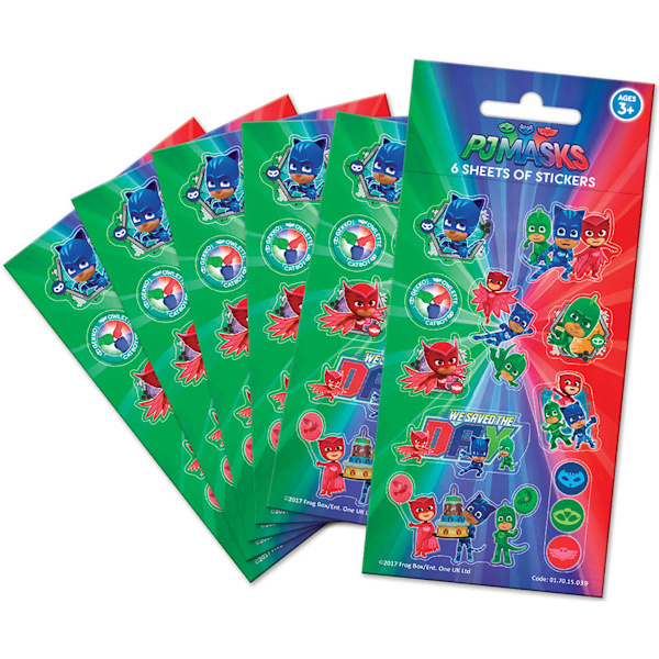 PJ MASKS PARTY - 6 SHEETS STICKERS