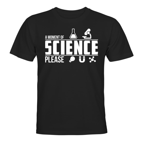 A Moment Of Science Please - T-SHIRT - HERRE Svart - 2XL