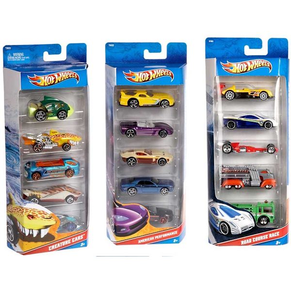 HOT WHEELS BASIC CAR 5 PACK